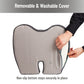 Mind Reader Memory Foam Seat Cushion, Ergonomic Pressure Relief for Office, Car, and More, Relieves Hip, Tailbone, Coccyx & Sciatica Pain, 18"L x 16.75"W x 4"H