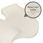 Mind Reader Memory Foam Seat Cushion, Ergonomic Pressure Relief for Office, Car, and More, Relieves Hip, Tailbone, Coccyx & Sciatica Pain, 18"L x 16.75"W x 4"H