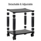 Mind Reader Rolling Printer Cart, Utility Cart, Printer Stand, Under Desk Storage, Office, 17.25"L x 13.5"W x 14.25"H, Black