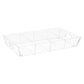 Mind Reader Snack Tray, Countertop Organizer, Snack Tray, Condiment , Breakroom, Kitchen, 19.25"L x 11.3"W x 3.3"H, Clear