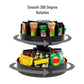Mind Reader 2-Tier Snack Carousel, Countertop Organizer, Snack Tray, Breakroom, Kitchen, 14.25"L x 14.25"W x 14"H