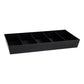 Mind Reader Snack Tray, Countertop Organizer, Snack Tray, Condiment Holder, Breakroom, Kitchen, 24"L x 12"W x 3.25"H, Black