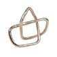 Mind Reader Metal Geometric Infinity Sculpture, Modern Home and Office Decor, Accent for Desks, Coffee Tables, and Shelves, Metal, Silver