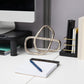Mind Reader Metal Geometric Infinity Sculpture, Modern Home and Office Decor, Accent for Desks, Coffee Tables, and Shelves, Metal, Silver