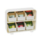 Mind Reader Tea Bag Organizer, Tea Station Organizer, Countertop Storage, Kitchen, Plastic, 10.25"L x 3.25"W x 7.75"H, Black