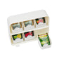 Mind Reader Tea Bag Organizer, Tea Station Organizer, Countertop Storage, Kitchen, Plastic, 10.25"L x 3.25"W x 7.75"H, Black