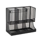 Mind Reader Multipurpose Countertop Organizer, Office Breakrooms, Cup and Condiment Station, Metal Mesh, Black