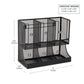 Mind Reader Multipurpose Countertop Organizer, Office Breakrooms, Cup and Condiment Station, Metal Mesh, Black