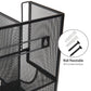 Mind Reader Multipurpose Countertop Organizer, Office Breakrooms, Cup and Condiment Station, Metal Mesh, Black