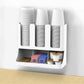 Mind Reader Cup and Condiment Station, Countertop Organizer, Coffee Bar, Kitchen, Stirrers, 13"L x 6.4"W x 11.5"H