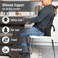 Mind Reader Lumbar Support Cushion for Office Chair and Car Seat, Memory Foam, Back Pain Relief, Improves Posture, 14.5"L x 5"W x 18.5"H