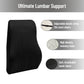 Mind Reader Lumbar Support Cushion for Office Chair and Car Seat, Memory Foam, Back Pain Relief, Improves Posture, 14.5"L x 5"W x 18.5"H