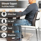 Mind Reader Lumbar Support Cushion for Office Chair and Car Seat, Memory Foam, Back Pain Relief, Improves Posture, 14.5"L x 5"W x 18.5"H