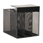 Mind Reader Slide-On Under Desk File Organizer, No Tools Required, Hanging Storage for Laptops, Folders, and Notebooks, Metal, Black