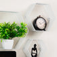 Mind Reader Hexagon Floating Shelves, Wall Decor, Honeycomb Accent Shelf, Office, Metal Mesh, 14"L x 4"W x 12"H, Set of 3