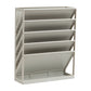 Mind Reader 5-Tier Vertical File Storage, Desktop Organizer, Wall Mount, Office, Plastic, 13"L x 4.25"W x 16"H