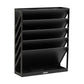 Mind Reader 5-Tier Vertical File Storage, Desktop Organizer, Wall Mount, Office, Plastic, 13"L x 4.25"W x 16"H