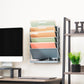 Mind Reader 5-Tier Vertical File Storage, Desktop Organizer, Wall Mount, Office, Plastic, 13"L x 4.25"W x 16"H