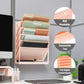 Mind Reader 5-Tier Vertical File Storage, Desktop Organizer, Wall Mount, Office, Plastic, 13"L x 4.25"W x 16"H
