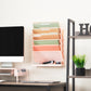 Mind Reader 5-Tier Vertical File Storage, Desktop Organizer, Wall Mount, Office, Plastic, 13"L x 4.25"W x 16"H