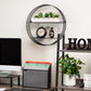 Mind Reader Circular Floating Shelves, Wall Decor, Accent Shelf, Office, Bathroom, Metal Mesh, 18"L x 4"W x 18"H