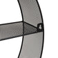 Mind Reader Circular Floating Shelves, Wall Decor, Accent Shelf, Office, Bathroom, Metal Mesh, 18"L x 4"W x 18"H