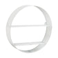 Mind Reader Circular Floating Shelves, Wall Decor, Accent Shelf, Office, Bathroom, Metal Mesh, 18"L x 4"W x 18"H