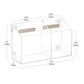 Mind Reader Clear Dry Erase Marker and Eraser Holder, Acrylic Magnetic Whiteboard Organizer, 2-Compartment, Desktop or Wall Mount, Clear