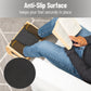Mind Reader Adjustable Wooden Foot Rest with Anti-Slip Surface, 3 Height Levels, Natural Wood, Brown