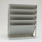 Mind Reader 5-Tier Vertical File Storage, Desktop Organizer, Wall Mount, Office, Plastic, 13"L x 4.25"W x 16"H