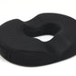 Mind Reader Donut Pillow Seat Cushion with Air-Cloud Technology, Tailbone, Hemorrhoid, Pregnancy Relief, Black