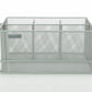 Mind Reader Multi-purpose Storage Caddy, Desktop Organizer, Cutlery Holder, Metal Mesh