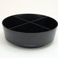 Mind Reader Snack Carousel, Countertop Organizer, Snack Tray, Condiment Holder, Breakroom, Kitchen, 12"L x 12"W x 4"H, Black