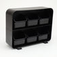 Mind Reader Tea Bag Organizer, Tea Station Organizer, Countertop Storage, Kitchen, Plastic, 10.25"L x 3.25"W x 7.75"H, Black