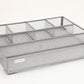 Mind Reader Drawer Organizer, Desk Org, Utensil Organizer, Office, Kitchen, Metal Mesh, 15"L x 12"W x 2.25"H, Set of 2
