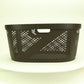 Mind Reader 40L Laundry Basket, Clothes Hamper, Ventilated, Plastic, 23"L x 14.5"W x 10.5"H