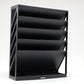 Mind Reader 5-Tier Vertical File Storage, Desktop Organizer, Wall Mount, Office, Plastic, 13"L x 4.25"W x 16"H