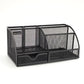 Mind Reader 7-Compartment Desktop Organizer, File & Accessory Storage, Metal Mesh Office Organizer for Desk, Workspace, Mail