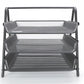 Mind Reader 3-Tier Paper Tray, Desktop Organizer, File Storage, Workspace, Office, Metal Mesh, 11.75"L x 13.75"W x 10"H
