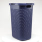 Mind Reader 60L Slim Laundry Hamper, Clothes Basket, Lid, Wicker Design, Plastic, 17.65"L x 13.75"W x 24.15"H