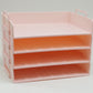 Mind Reader Stackable Paper Tray, Desktop Organizer, File Storage, Office, Plastic, 13.75"L x 10"W x 10.75"H, 4 Pcs.