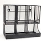 Mind Reader Multipurpose Countertop Organizer, Office Breakrooms, Cup and Condiment Station, Metal Mesh, Black