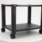 Mind Reader Rolling Printer Cart, Utility Cart, Printer Stand, Under Desk Storage, Office, 17.25"L x 13.5"W x 14.25"H, Black