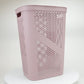 Mind Reader 60L Slim Laundry Hamper, Clothes Basket, Lid, Ventilated, Plastic, 17.25"L x 13.75"W x 23.5"H