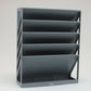 Mind Reader 5-Tier Vertical File Storage, Desktop Organizer, Wall Mount, Office, Plastic, 13"L x 4.25"W x 16"H