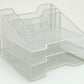 Mind Reader Desktop Organizer, Vertical File Holder, Paper Trays, Office, Metal Mesh, 12.5"L x 11.5"W x 9.5"H