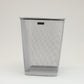 Mind Reader Mesh Trash Can, Waste Paper Basket, Square, Office, Metal Mesh, 9.75"L x 9.75"W x 12.25"H, Set of 2, Black