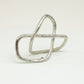 Mind Reader Metal Geometric Infinity Sculpture, Modern Home and Office Decor, Accent for Desks, Coffee Tables, and Shelves, Metal, Silver