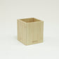 Mind Reader Pen Cup, Accessory Holder, Desktop Organization, Office, Bamboo, 3.5"L x 3.5"W x 3.875"H, Brown