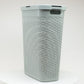 Mind Reader Slim Laundry Hamper with Lid, 40L Clothes Basket, Premium Wicker Design, Plastic